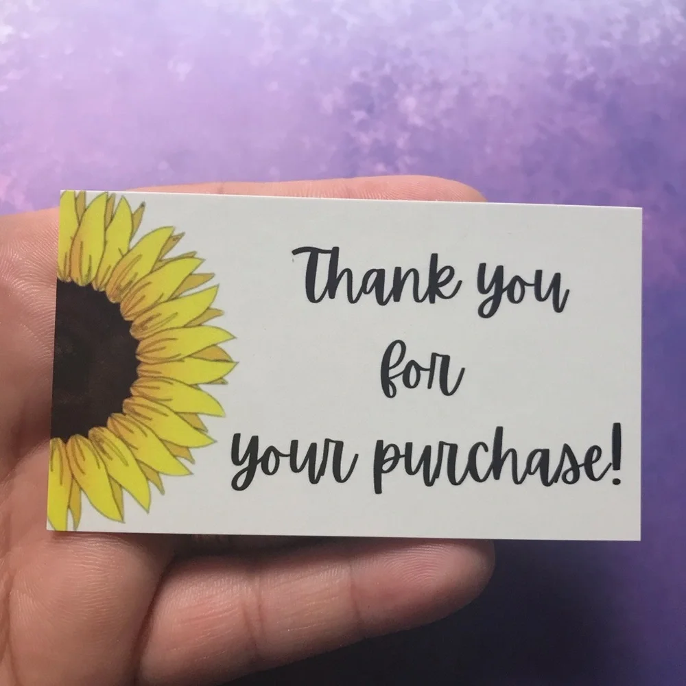 4x$20 // 30 thank you for your purchase cards